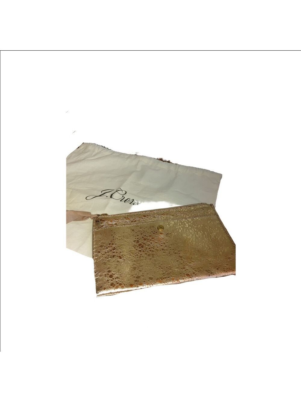 J. Crew Gold Pouch w. Dust Bag